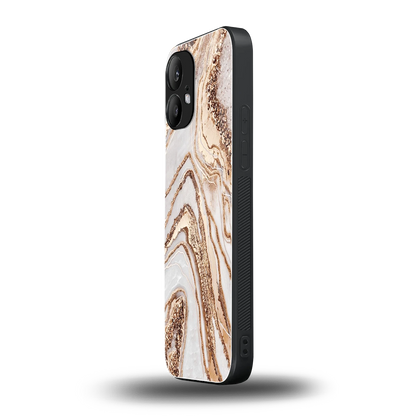 Luxe White nothing phone 2 mobile cover | shockproof glass phone case