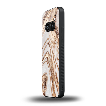 Luxe White nothing phone 2a mobile cover | shockproof glass phone case