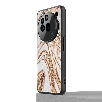 Luxe White nothing phone 3a pro mobile cover | shockproof glass phone case
