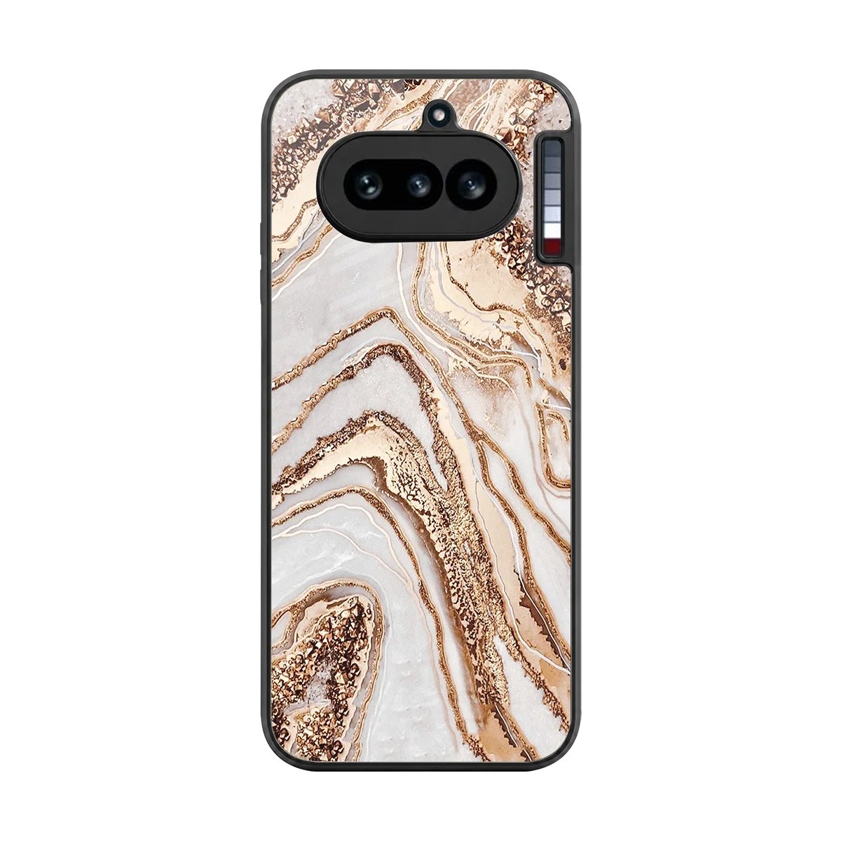 Luxe White back phone cover | glass case for nothing phone 4a