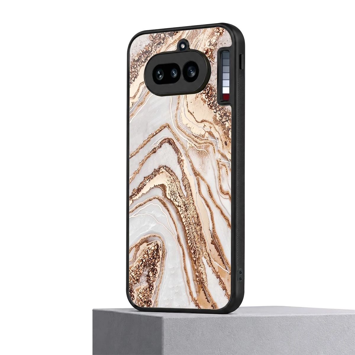 Luxe White nothing phone 4a mobile cover | shockproof glass phone case