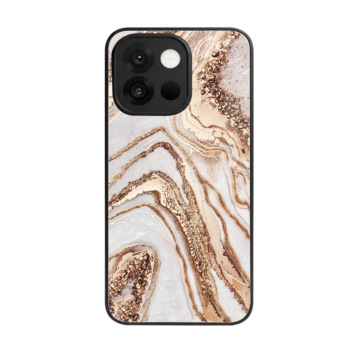 Luxe White back phone cover | glass case for oneplus 13s