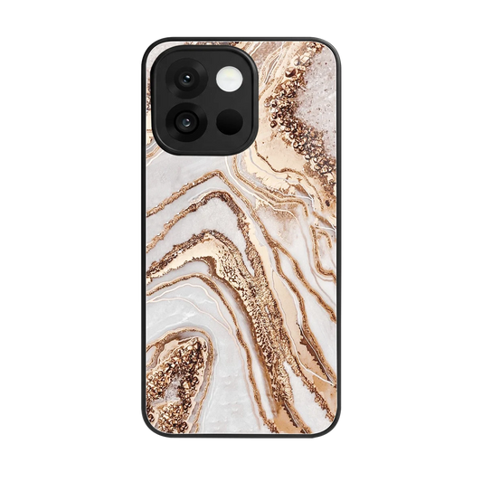 Luxe White back phone cover | glass case for oneplus 13s
