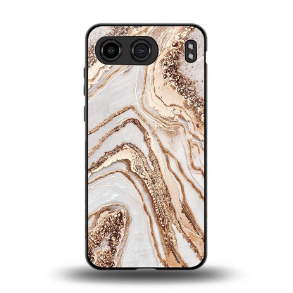 Luxe White back phone cover | glass case for oneplus nord 4