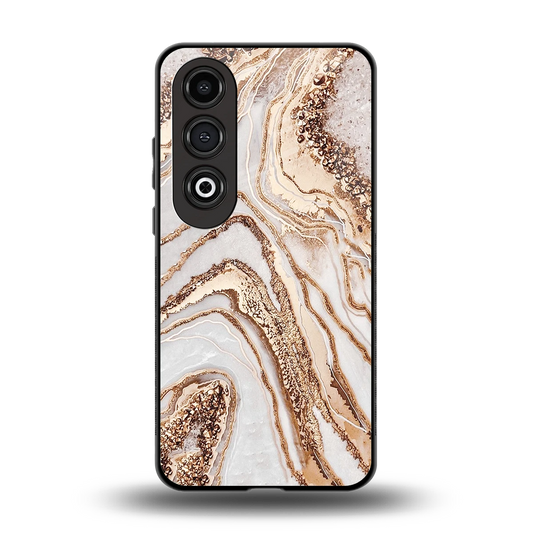 Luxe White back phone cover | glass case for oneplus nord ce 4