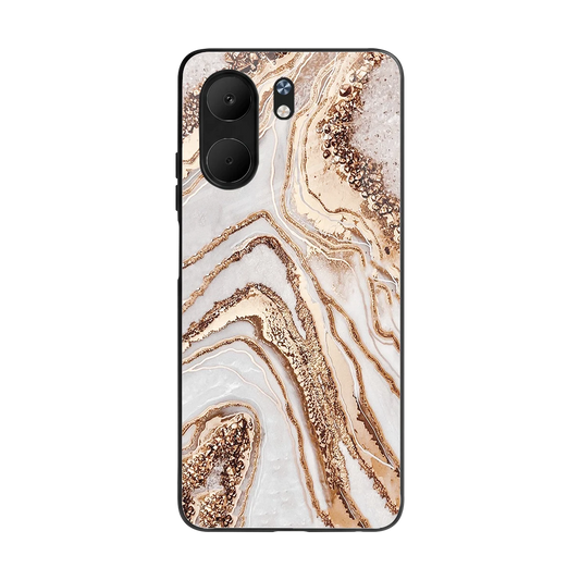 Luxe White back phone cover | glass case for oppo a5x 5g