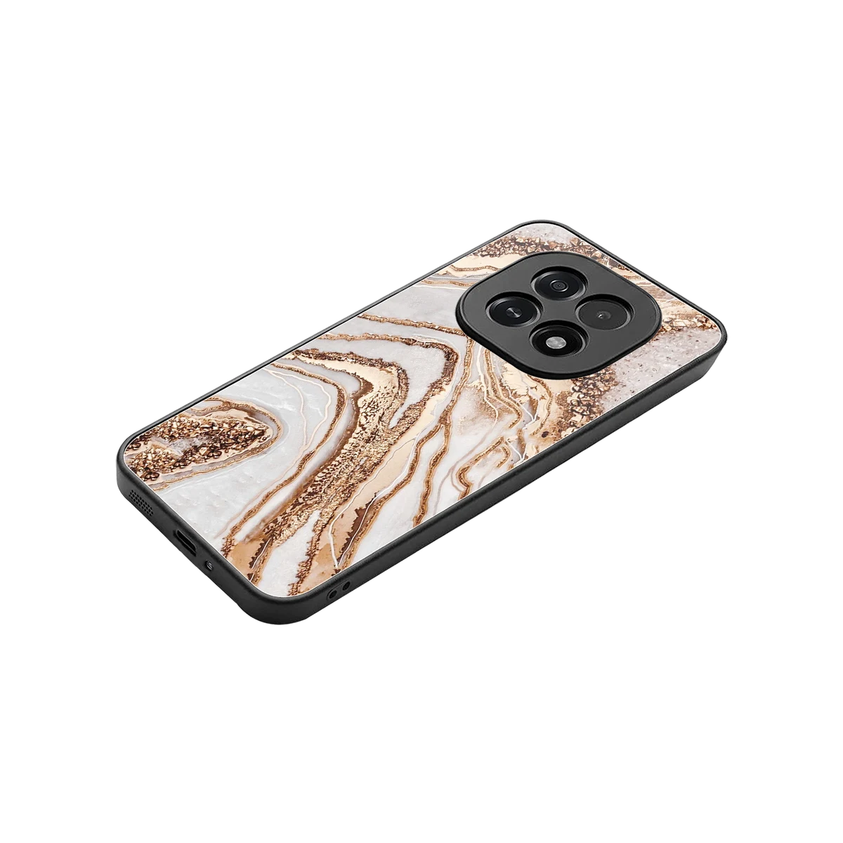 Luxe White stylish phone case for oppo f29 5g | glossy glass and slim fit