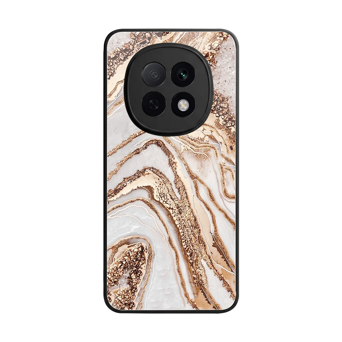 Luxe White back phone cover | glass case for oppo f29 pro 5g