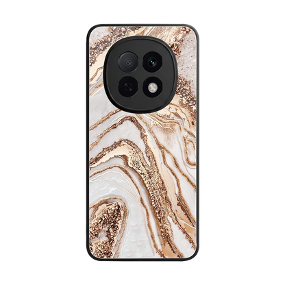 Luxe White back phone cover | glass case for oppo f29 pro 5g