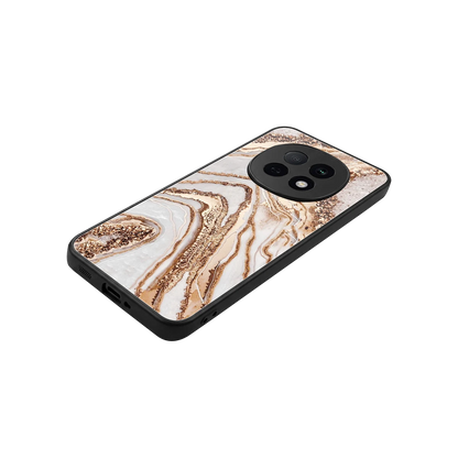 Luxe White stylish phone case for oppo f29 pro 5g | glossy glass and slim fit