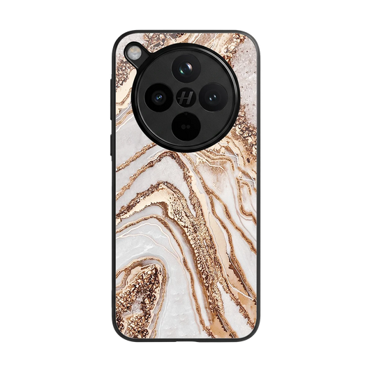Luxe White back phone cover | glass case for oppo find x8