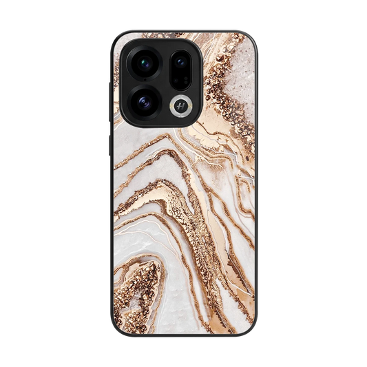 Luxe White back phone cover | glass case for oppo find x9