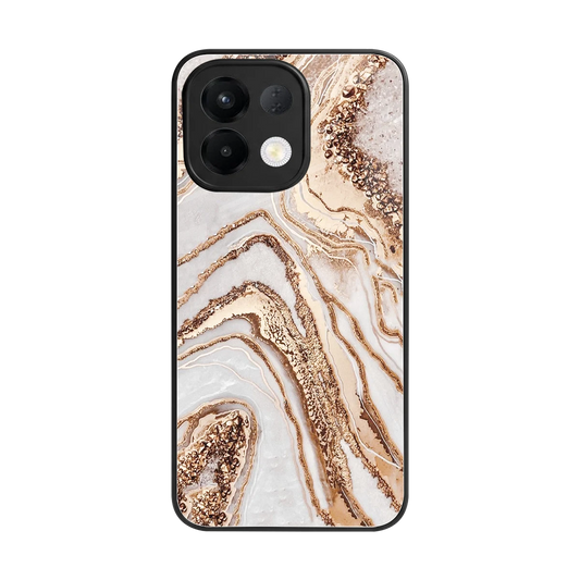 Luxe White back phone cover | glass case for oppo k13 5g