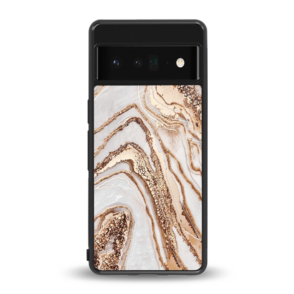 Luxe White back phone cover | glass case for google pixel 6 pro