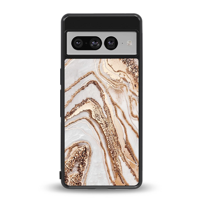 Luxe White back phone cover | glass case for google pixel 7 pro