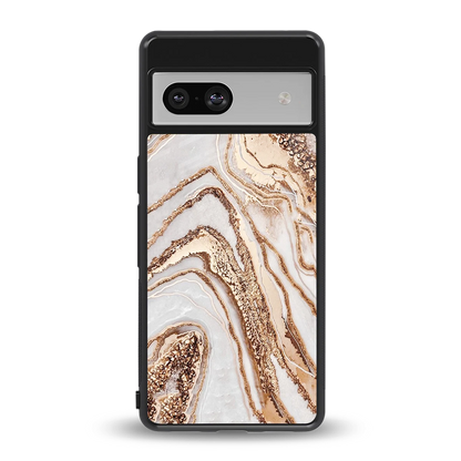 Luxe White back phone cover | glass case for google pixel 7