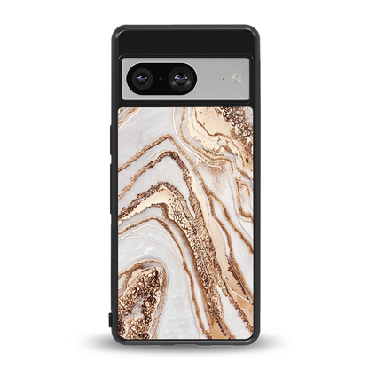 Luxe White back phone cover | glass case for google pixel 8