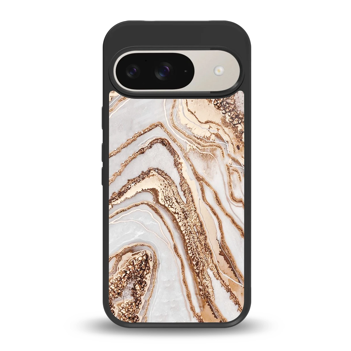 Luxe White back phone cover | glass case for google pixel 9