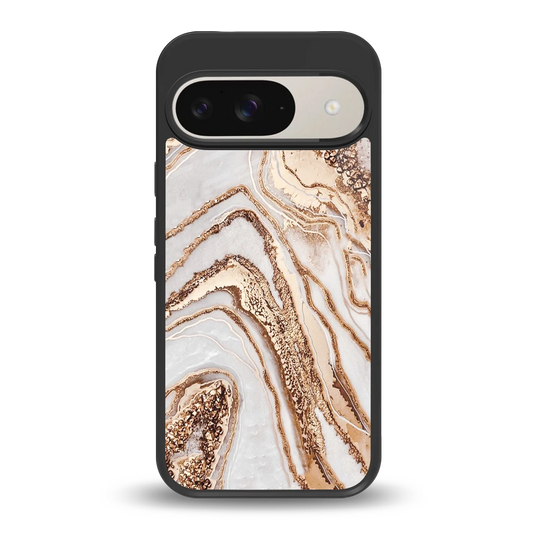 Luxe White back phone cover | glass case for google pixel 9
