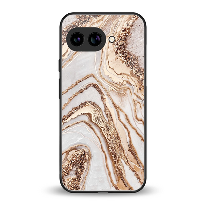 Luxe White back phone cover | glass case for google pixel 10a
