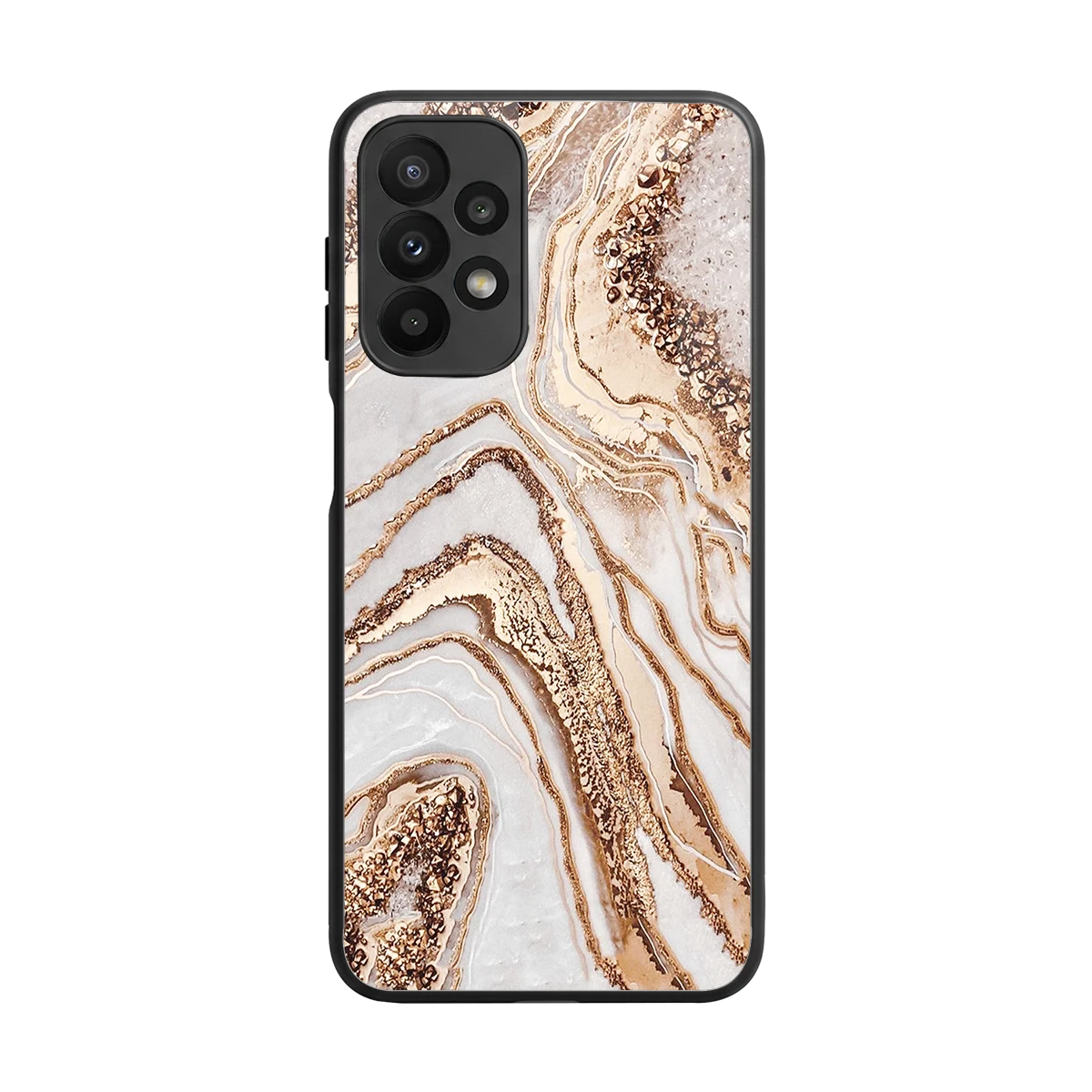 Luxe White back phone cover | glass case for samsung galaxy a23