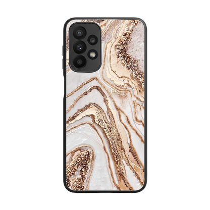Luxe White back phone cover | glass case for samsung galaxy a23