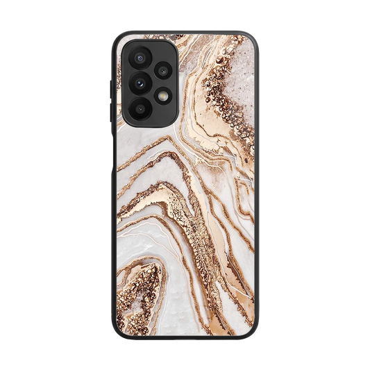 Luxe White back phone cover | glass case for samsung galaxy a23