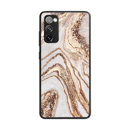 Luxe White back phone cover | glass case for samsung galaxy s20 fe