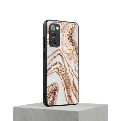 Luxe White samsung galaxy s20 fe mobile cover | shockproof glass phone case