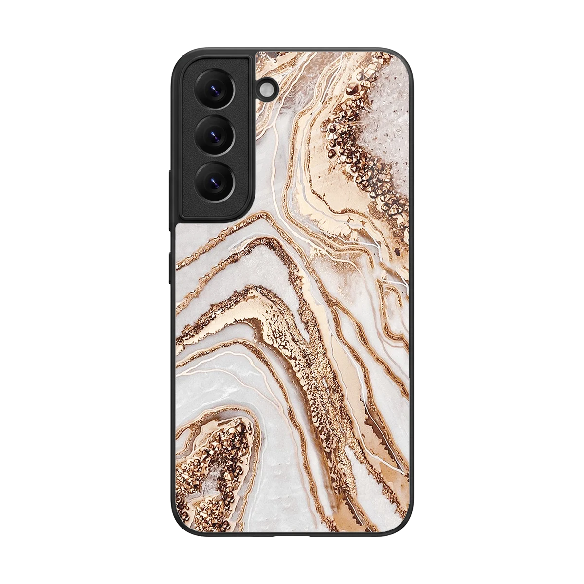 Luxe White back phone cover | glass case for samsung galaxy s22