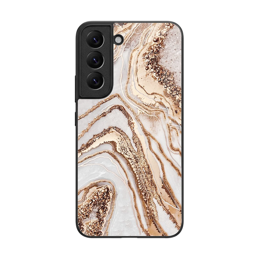 Luxe White back phone cover | glass case for samsung galaxy s22