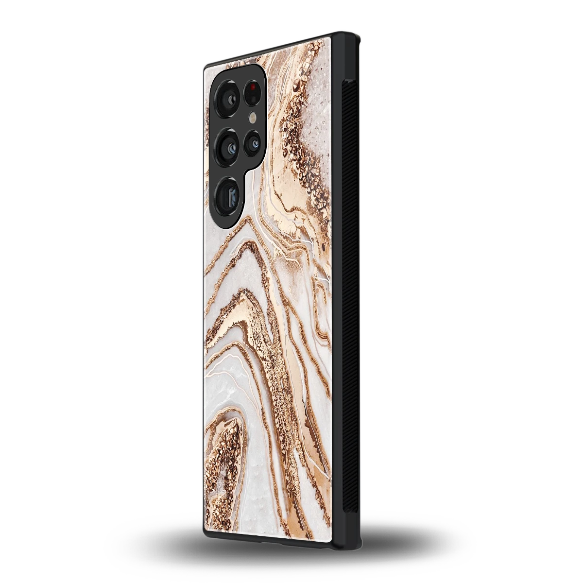 Luxe White samsung galaxy s23 ultra mobile cover | shockproof glass phone case