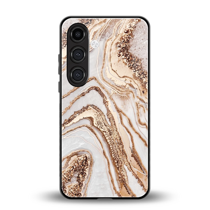 Luxe White back phone cover | glass case for samsung galaxy s24 fe