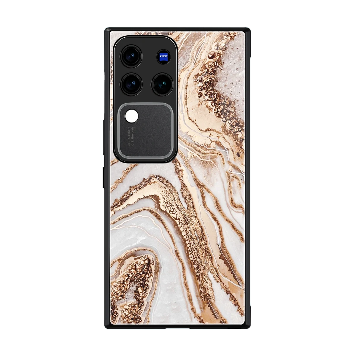 Luxe White back phone cover | glass case forvivo v30 pro