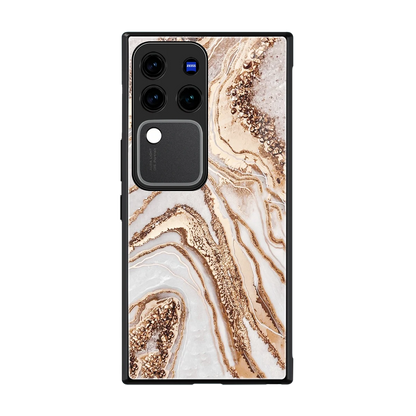 Luxe White back phone cover | glass case forvivo v30 pro