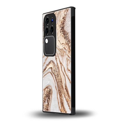 Luxe Whitevivo v30 pro mobile cover | shockproof glass phone case