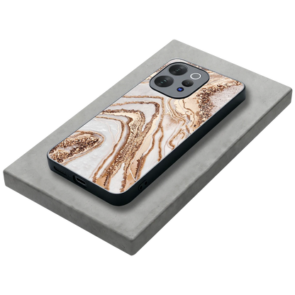 Luxe White stylish phone case for vivo v70 elite | glossy glass and slim fit