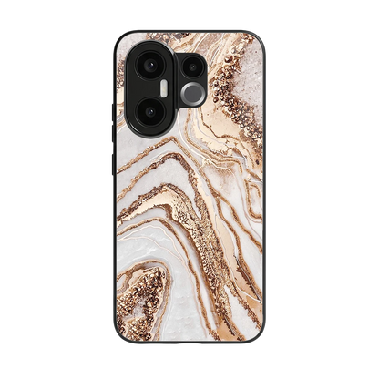 Luxe White back phone cover | glass case for vivo x200 fe