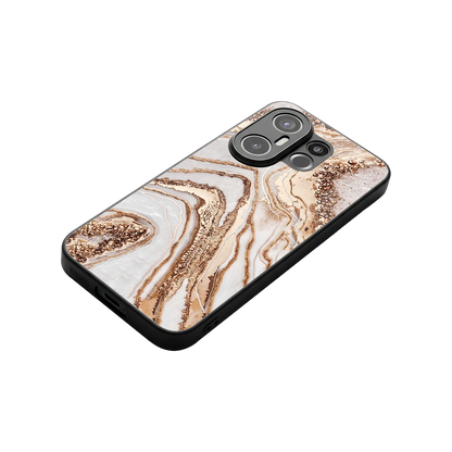 Luxe White stylish phone case for vivo x200 fe | glossy glass and slim fit