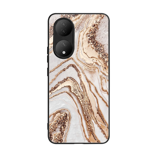 Luxe White back phone cover | glass case for Vivo-y100