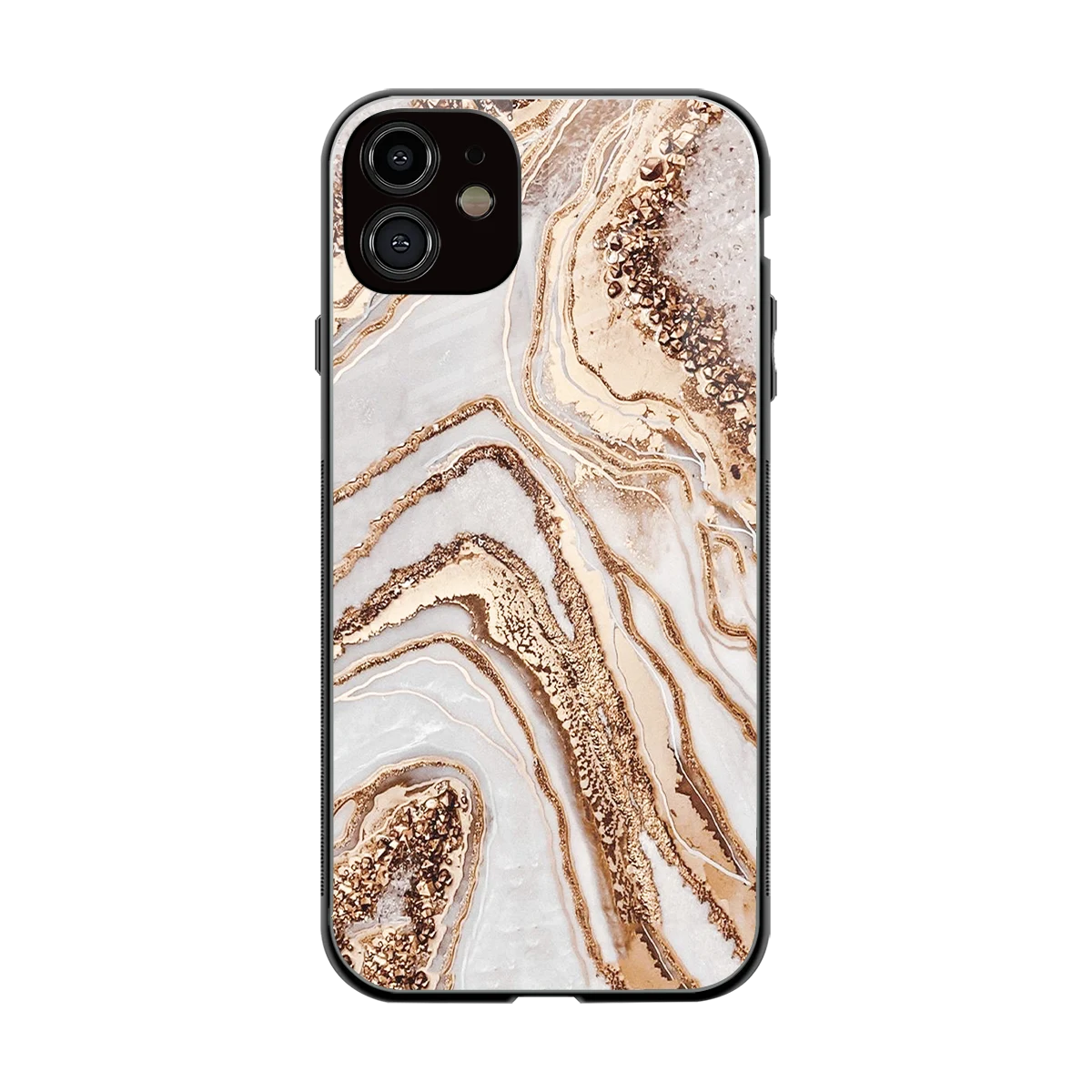 Luxe White back phone cover | glass case for iphone 12