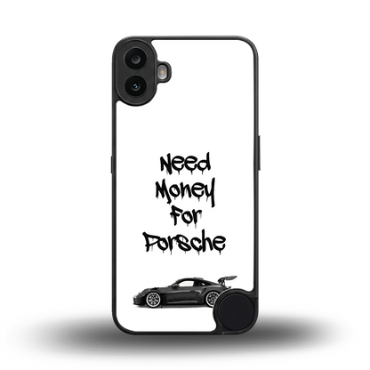 Luxury Hustle back phone cover | glass case for cmf nothing phone 1