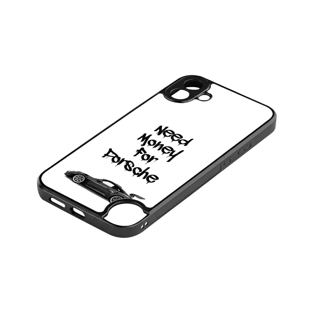Luxury Hustle stylish phone case for cmf nothing phone 1 | glossy glass and slim fit