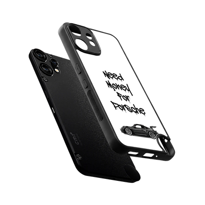 Luxury Hustle sleek cmf nothing phone 2 pro cover with tempered glass back and TPU edges
