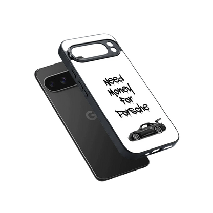 Luxury Hustle sleek google pixel 10 pro xl cover with tempered glass back and TPU edges