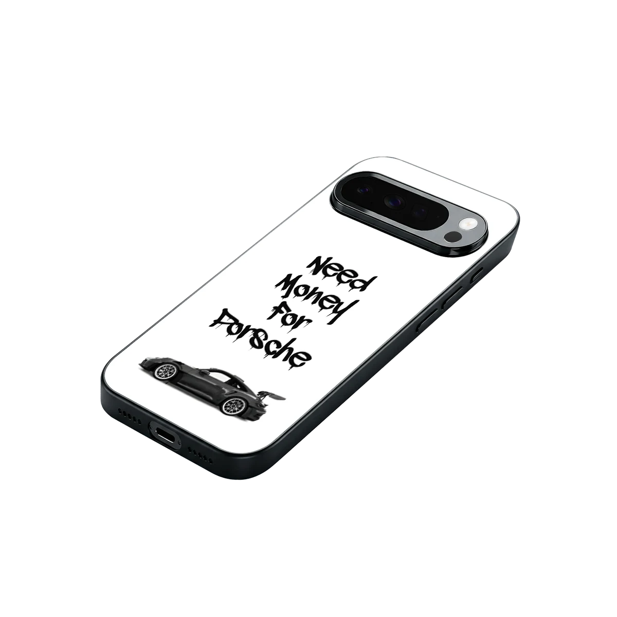 Luxury Hustle stylish phone case for google pixel 10 pro xl | glossy glass and slim fit