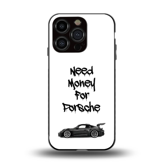 Luxury Hustle back phone cover | glass case for iphone 13 pro