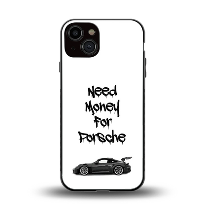 Luxury Hustle back phone cover | glass case for iphone 13