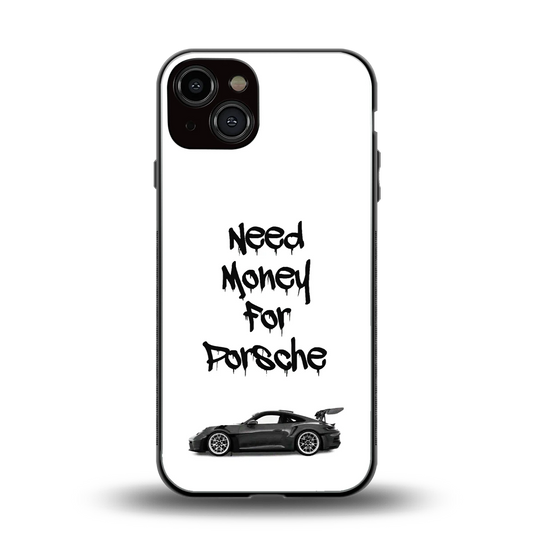 Luxury Hustle back phone cover | glass case for iphone 13
