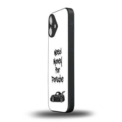 Luxury Hustle iphone 16 plus mobile cover | shockproof glass phone case